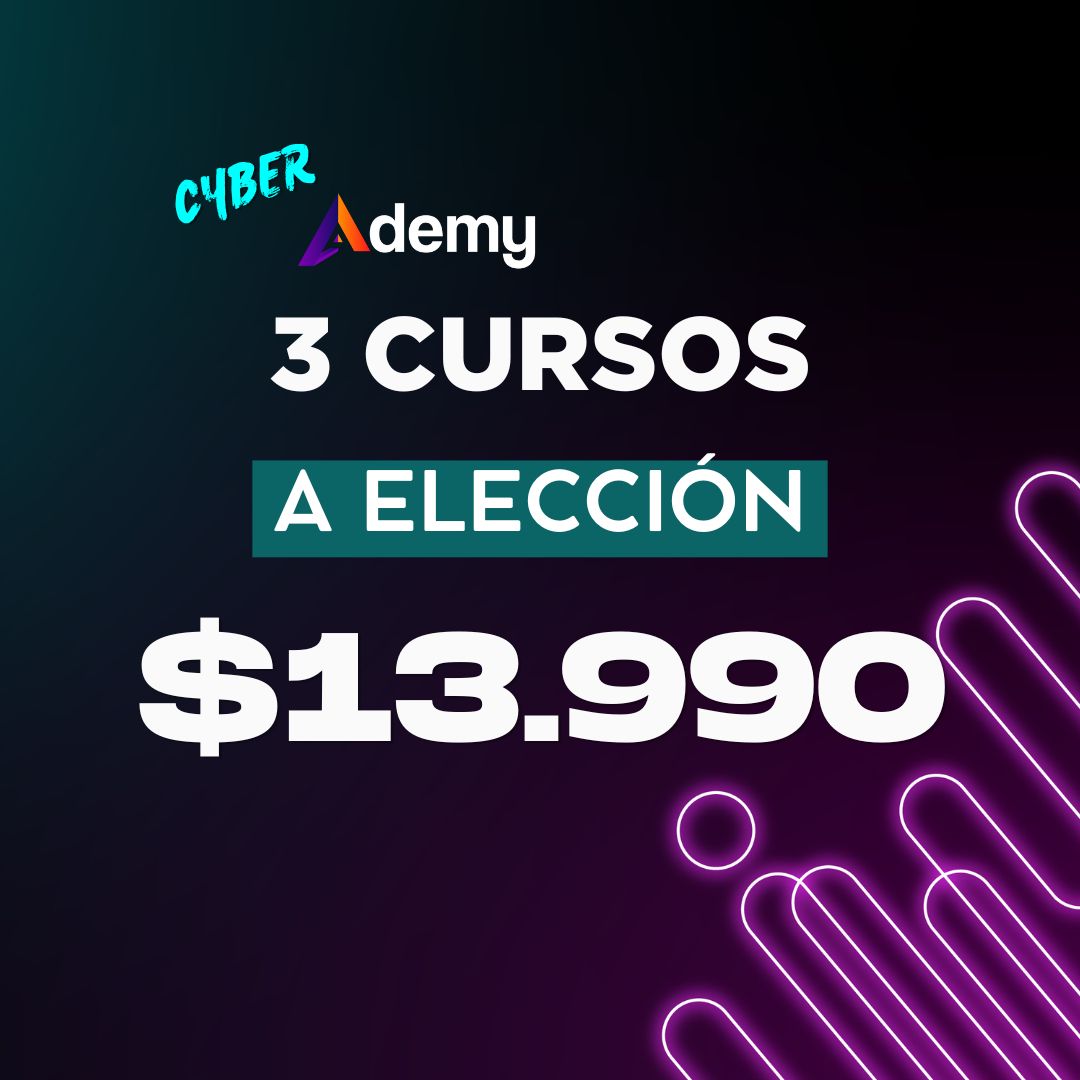 Pack de 3 cursos a elección