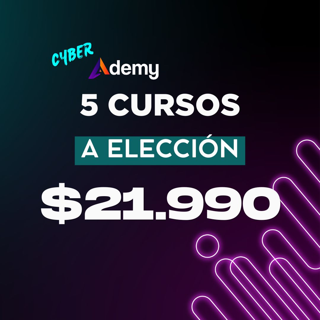 Pack de 5 cursos a elección