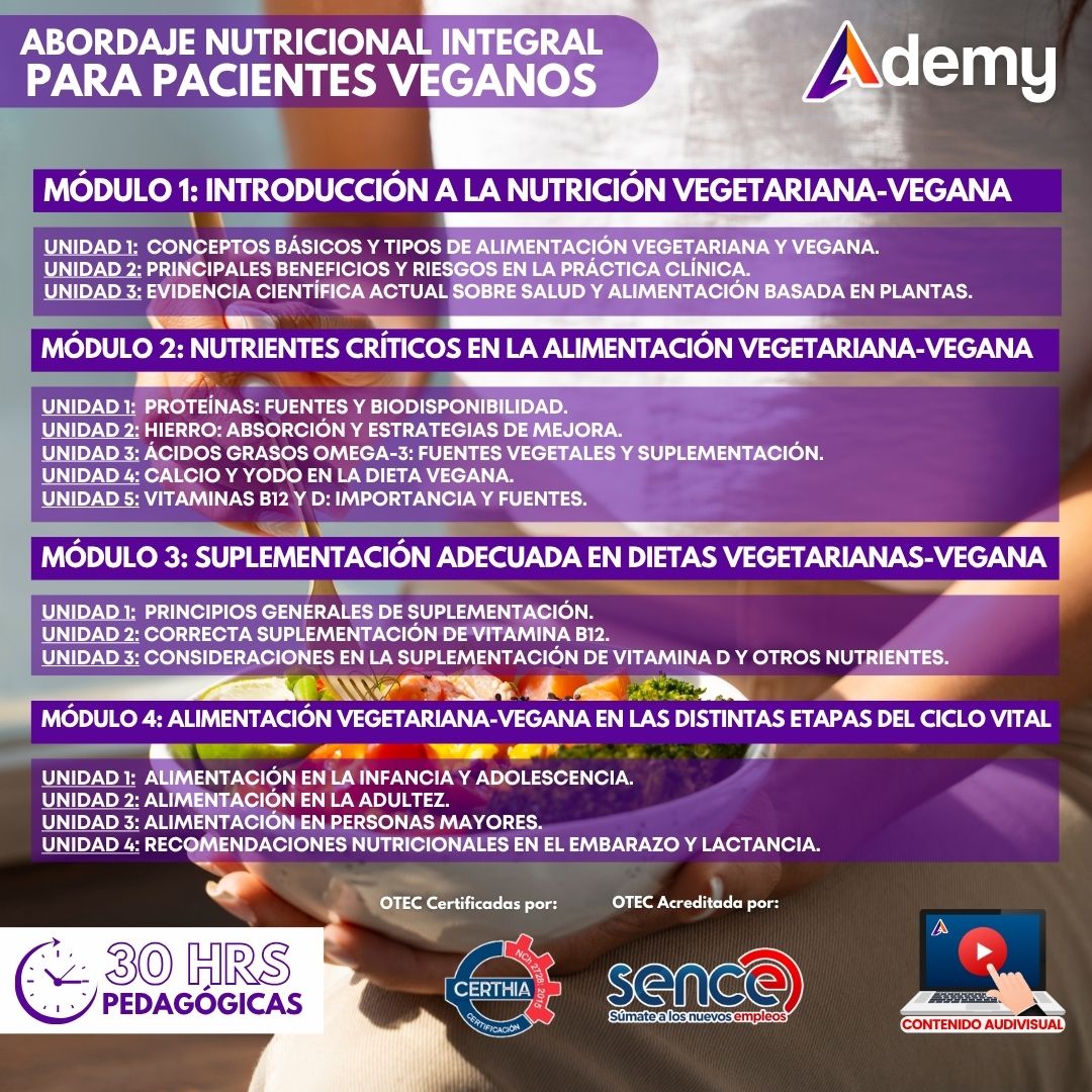 ABORDAJE NUTRICIONAL PARA PACIENTES VEGANOS
