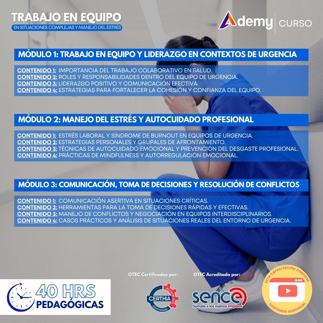 Trabajo en equipo y manejo del estrés