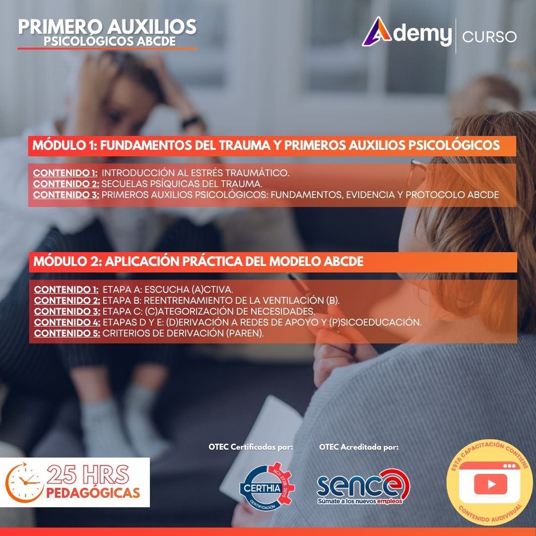 Primeros auxilios psicológicos ABCDE