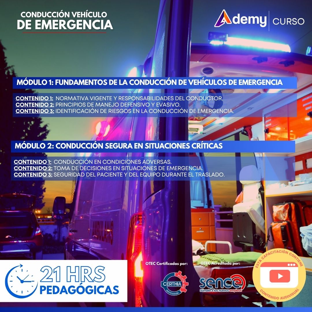 CONDUCCIÓN DE VEHÍCULOS DE EMERGENCIA